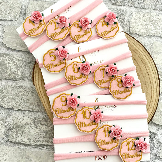 Milestone headbands