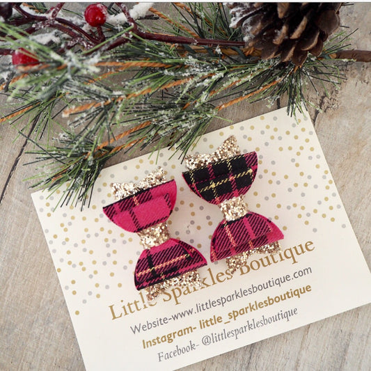 Pink Tartan Piggies