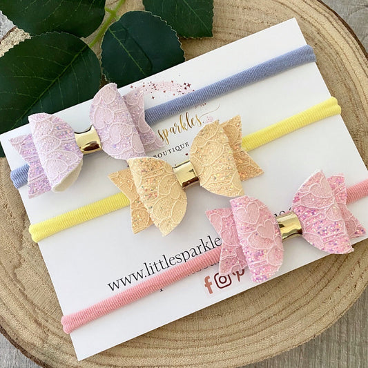 Pink,Cream And Rose Gold Trio