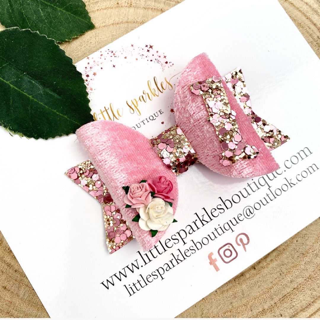 Pink and Rose Gold Birthday Bow