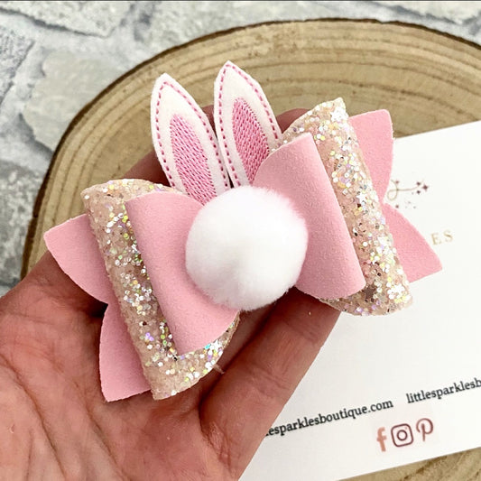 Pink Bunny Bow