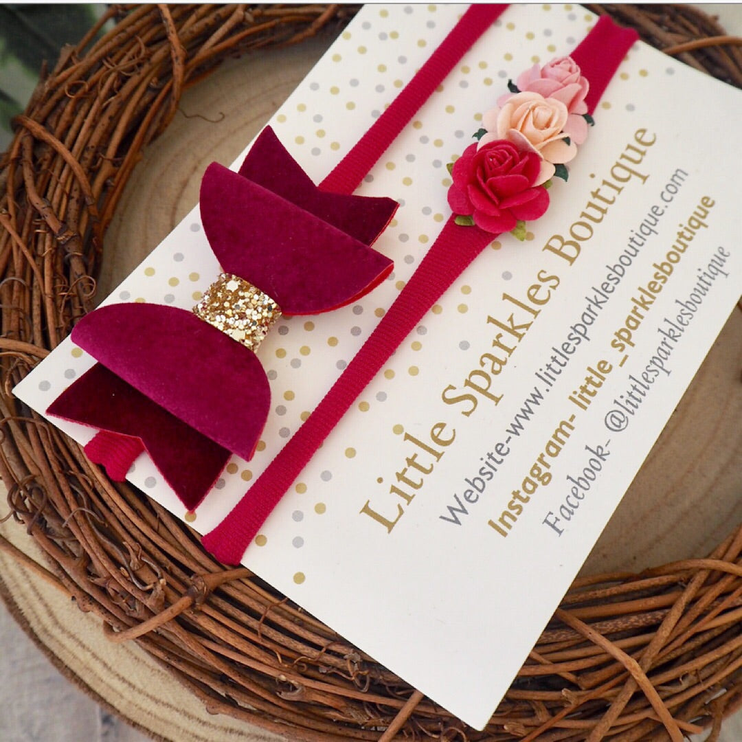 Velvet Suede Deep Plum Set