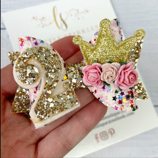 Princess Birthday Bow