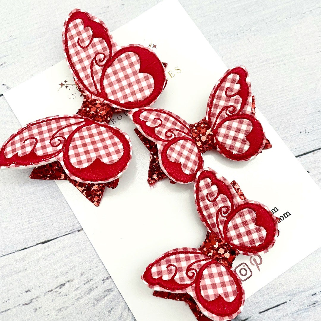 Red Gingham Butterfly’s