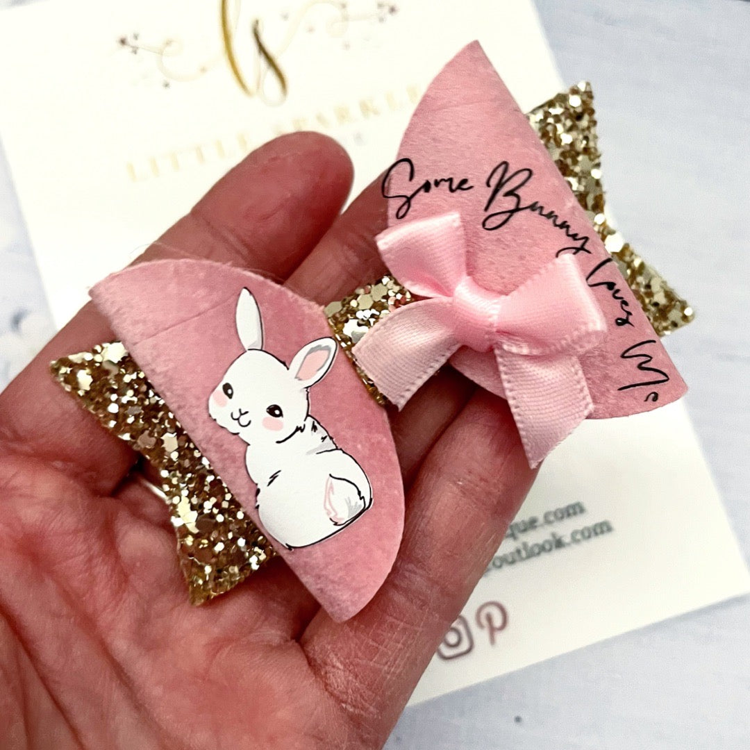 Sone bunny loves me bow