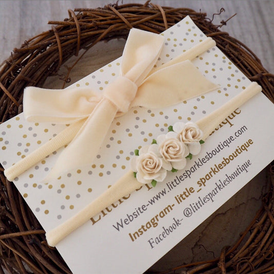 Velvet Cream Floral
