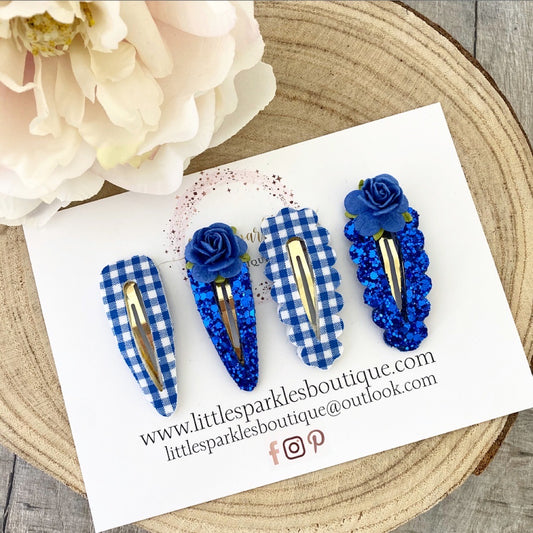 Royal Blue School Snap Clip