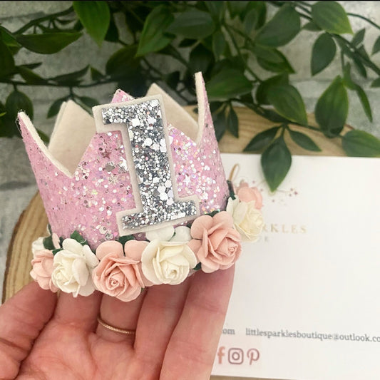 Pink Glitz Crown