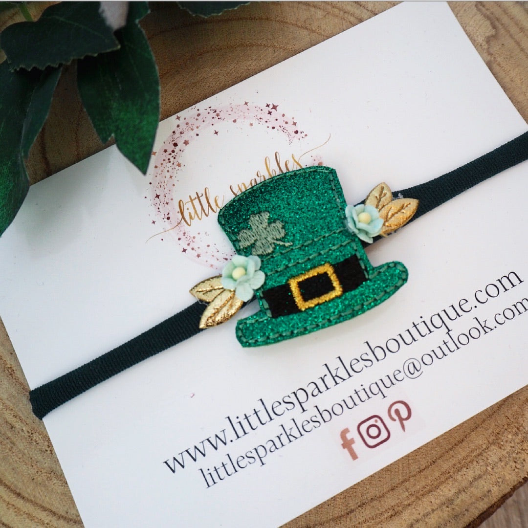 St Patrick Glitter Hat
