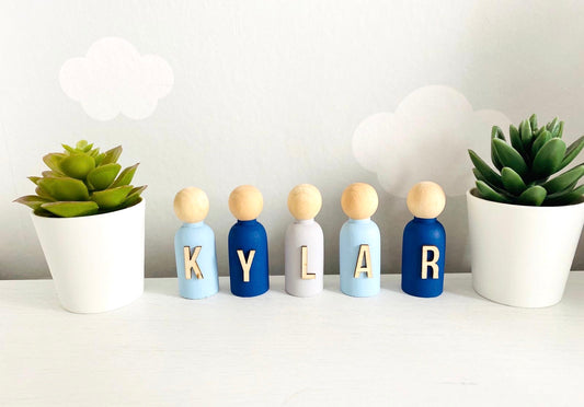 Personalised Boys Doll Pegs