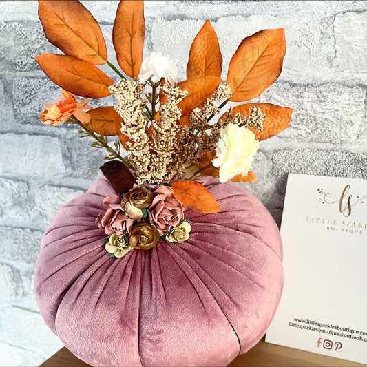 Pink Velvet Pumpkin
