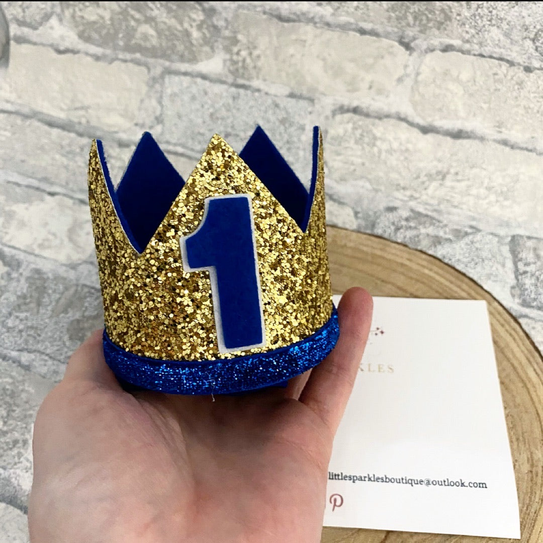 Gold And Royal Blue Crown