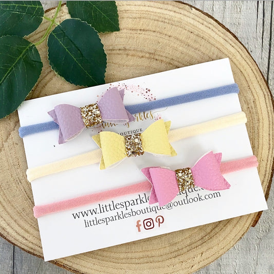 Baby Leather Bows
