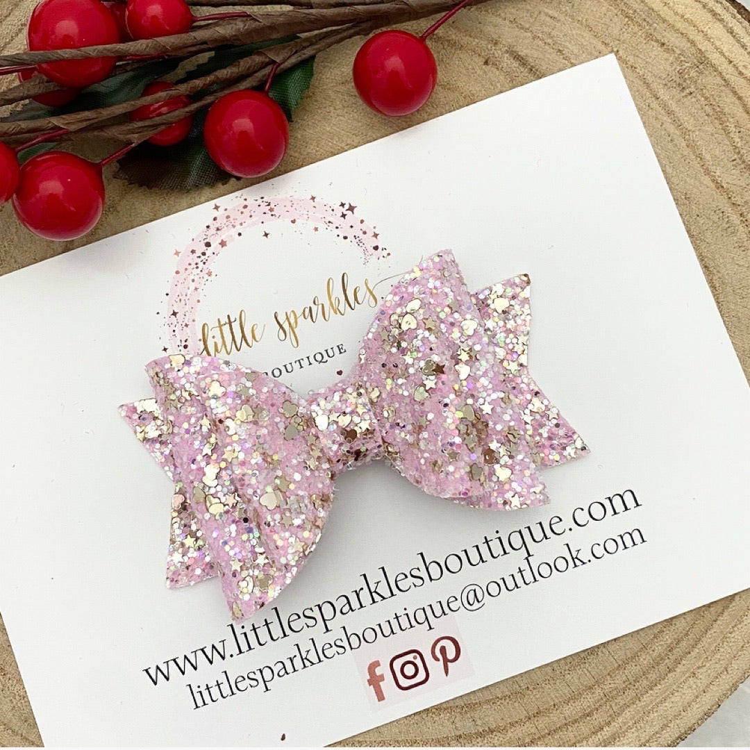 Baby Pink And Gold Glitz